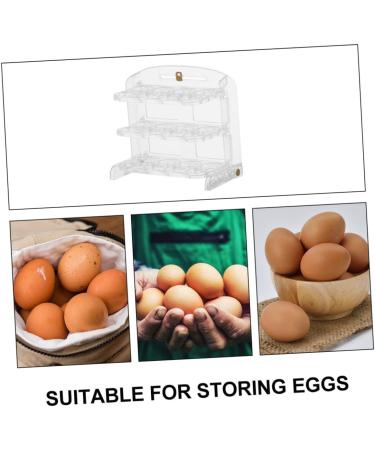 Gadpiparty Egg Storage Box Egg Holder for Fridge Plastic Eggs Egg Dispenser Egg Carton Dedicated re-usable - Buy Online on GoSupps.com