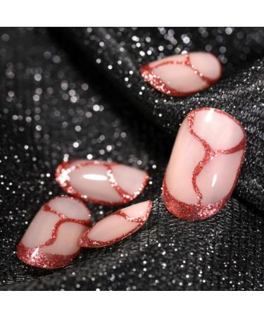 BLUESKY Metallic Sparkle Gel Paint Pots Glitter Nail Art Heart Of Gold Rose Gold Pink 5G - Buy Online on GoSupps.com