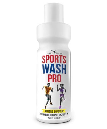 Full detergent for outdoor - sports and functional clothing with odor remover |Detergent for sports clothing |Microfiber sports detergent |Sports Wash Pro |Urban Forest (1L) (Athens Summer)