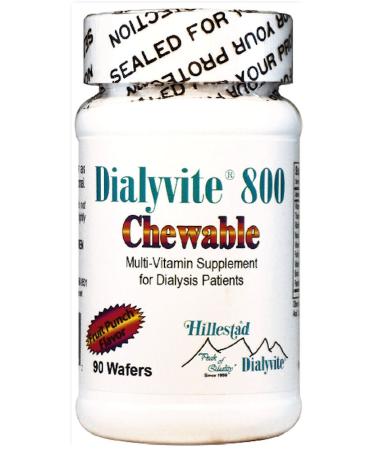 Dialyvite 800 Chewable - 90 Wafers (Renal Supplement)