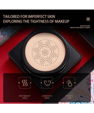 Air Cushion CC Cream Mushroom Head - Waterproof Matte BB Foundation & Concealer | Long Lasting Bright Face Makeup (1# Natural) - International Shipping - Buy Online on GoSupps.com