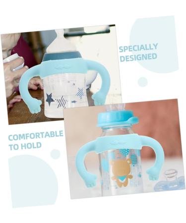 Toyvian 4 Pcs Bottle Handle Bottle Accessories Bottle Grip Handle Bottle Grip Silicone Bottle Grip Child Silica Gel Silicone Soft Wide Mouth 14.00X5.00X5.00CMx2pcs Sky-bluex2pcs - Buy Online on GoSupps.com
