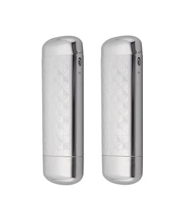 Philley glasses case hard glassees made of aluminum metal ultra-light 2-pack silver