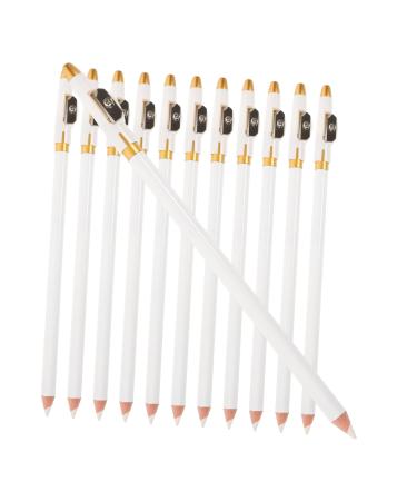 Ipetboom Ipetboom 12Pcs Eyebrow Pencil Sharpener Eyebrow Pencils Makeup Eyebrow Pencil Women Eyebrow Pencil Makeup Eyebrow Pen For Women White Eyebrow Pencil Eye Brow Pencil Wooden