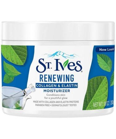St. Ives Renewing Collagen & Elastin Moisturizer 10 oz (Pack of 5) Light fresh scent 10 Ounce (Pack of 5)
