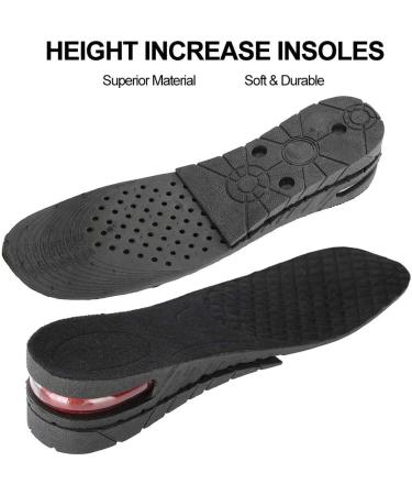 Height Adjustable Increase Insoles - 4 Layer Unisex PU Heel Lift for Maximum Comfort - Buy Online on GoSupps.com