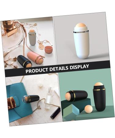 FRCOLOR 6 Pcs Volcanic Stone Oil-absorbing Ball Clay Tool Facial m Ask Stick Face Cleaning Oil Roller Reel - Buy Online on GoSupps.com