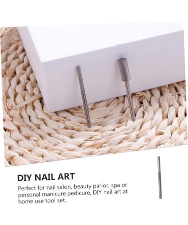 minkissy 1pc Tungsten Steel Grinding Head Nail Polish Grinding Head Carbide Nail Drill Bit Manicure Pen Sander Nail Cleaner Tool Tungsten Steel Manicure Head Nose to Rotate Portable 3.75x0.23cm - Buy Online on GoSupps.com