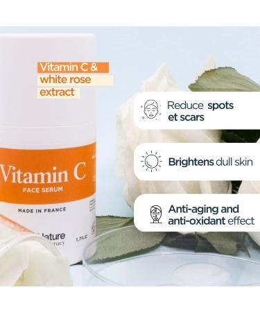 Vitamin C Brightening Serum 50 ML - 99% Natural Ingredients for Sensitive Skin - Pigmentation Serum - Antioxidant Serum & Dark Spot Remover for Face - Anti Ageing Serum for Face for Women and Men - Buy Online on GoSupps.com