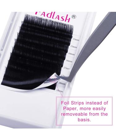 Professional Classic 1:1 Eyelash Extensions - 0.05mm D Curl Mix (15-20mm) | Natural Black Individual Lashes for Stunning Looks - Buy Online on GoSupps.com