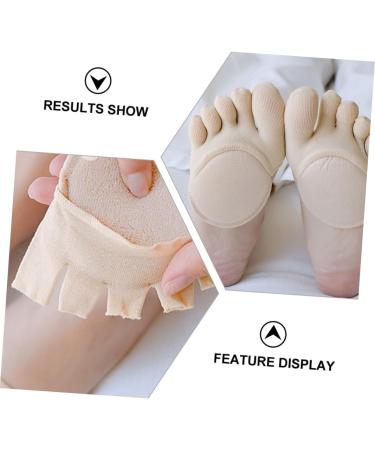 FRCOLOR 3 Sets 3 Pairs Half Socks Coloured Heels Sandals for Women Socks for Sandals Half Socks Toe Socks Socks with High Heels Half Palm Socks Invisible High Heel - Buy Online on GoSupps.com