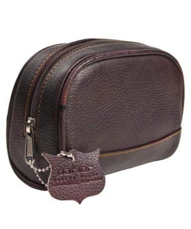 Parker's Deluxe Leather Small Toiletry Bag (Dopp Kit)