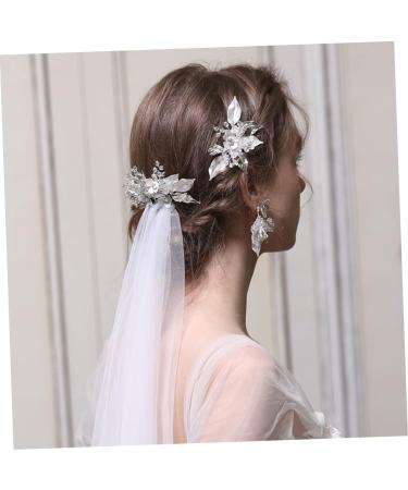 Ipetboom Bridal Tiara Wedding Tiara Bridal Veil Combs Barrettes for Girls Rhinestone Comb Crystals Decor Retro Decor Comb for Bridal Girl Clips Festival Rhinestones Bride Bride Tiara - Buy Online on GoSupps.com