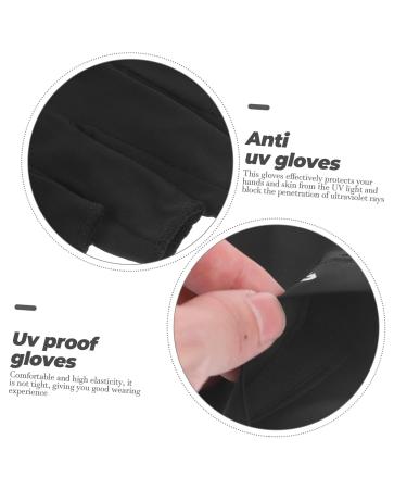 DOITOOL 1 Pair Uv Gloves Nail Molding Gel Uv Gel Gloves Summer Gloves Uv Nail Gloves Fingerless Gloves Girls Glove Nail Gel Uv Protection Gloves Women's Cool Gloves Led Fabric 19.5x8cm Black - Buy Online on GoSupps.com