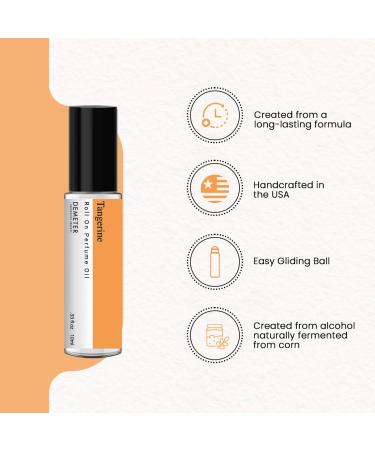 DEMETER Tangerine Roll On Perfume Oil 0.33 Oz Long-Lasting - Buy Online on GoSupps.com