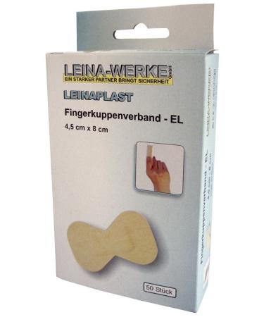 LEINA-WERKE 72251 Fingertip bandage - 4.5 cm x 8 cm waterproof 50-piece Wf