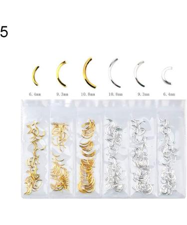 heaven2017 Chic Mixed Hollow Geometric Metal Frame Nail Art DIY Decor Rivet Manicure Tool 6# - Buy Online on GoSupps.com