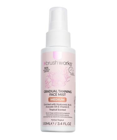 Brushworks Bronzing Tanning Face Mist - Medium 100ml