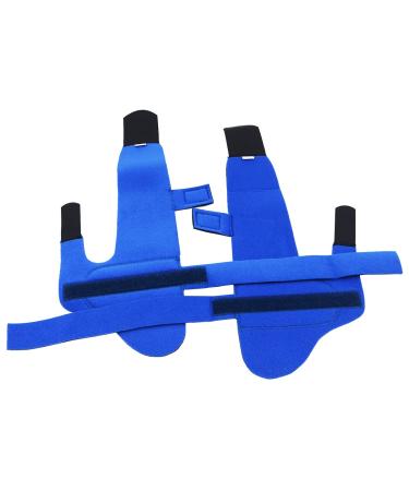 Wangcl Ballenzeh correction set adjustable size hallux valgus correction bale toe correction for men and women day night support (blue)