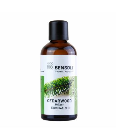 Sensoli Cedarwood Essential Oil 100ml - Pure and Natural Essential Oil for Aromatherapy and Diffusers