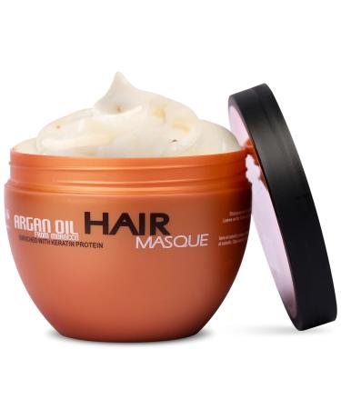 Nuspa Argan Oil Hair Mask - Deep Conditioner Sulfate Free for Dry or Damaged Hair with Organic Jojoba Kernel Oil Aloe Vera Collagen and Keratin