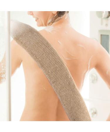 Lurrose 2pcs Ramie Jute Body Scrubber Belt - Exfoliating Back Scrubber for Bath Shower - Home Travel SPA Essential - Buy Online on GoSupps.com