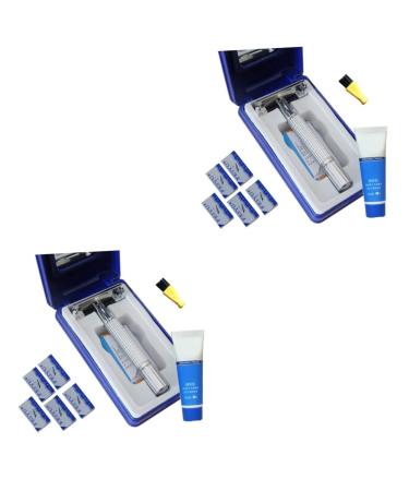 FRCOLOR 2pcs Men Shaver Men Razors Travel Safety Razor Rasuradoras para Hombres Electric Shavers Mens Shaving Face Razor Shaver for Men Shaving Razors for Men Mens Razors Double Sided Man
