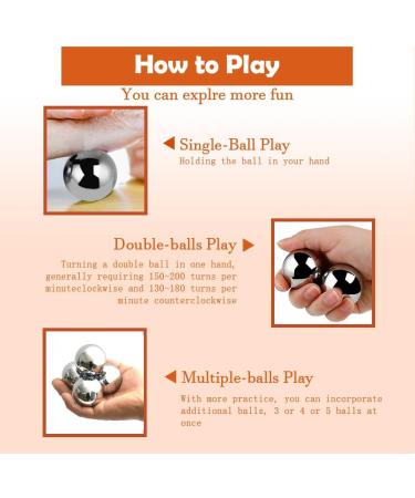 Buy Chinese Baoding Balls - 1.57 inch Hand Therapy Meditation & Stress Relief Balls (0.5 kg) - International Shipping Available - Buy Online on GoSupps.com