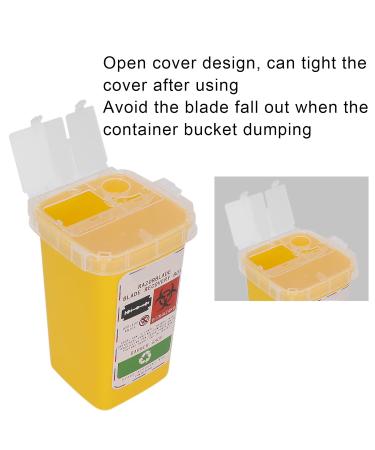 Storage Socket for Old Razor Blades | Portable Sharp Object Container | Yellow Razor Blade Disposal Bank - Buy Online on GoSupps.com