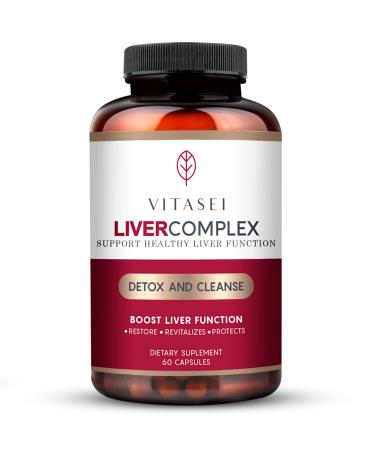 Vitasei Liver Cleanse Detox  Repair Liver Complex WMilk Thistle Extract Garcinia Curcumin C3 Bioperine Support Herbal Dietary Supplement Cleanse Detox Formula for Women  Men 60 Capsules 60 Count (Pack of 1) - Buy Online on GoSupps.com