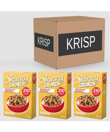 3 x 320g Chocolate Granola Breakfast Cereal Fibre Vitamins Calcium Morning Meal Snack - Buy Online on GoSupps.com