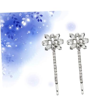 minkissy Rhinestone Bobby Hairpins Bobby for Women Bling Bobby Crystal Hair Pin Decorations Metal Hair Clips for Women Hairpins Hair for Women Trendy Hair Clips Ponytail Miss Girl - Buy Online on GoSupps.com
