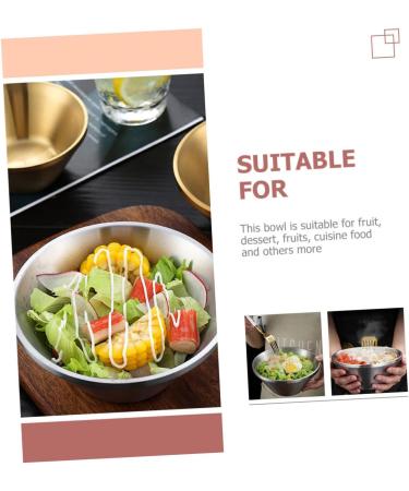 Alipis Style Metal Silver Sauce Steel Pudding Bucket Candy Korean Household Soup Cream Stainless Kitchen 13X6.5X6CM Silver - Buy Online on GoSupps.com