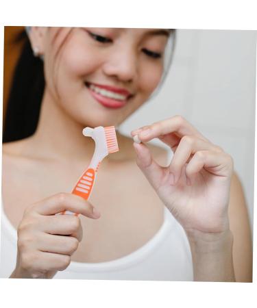 HAPINARY 4pcs Denture Toothbrushes - Double Head PP Material for Effective Cleaning | Buy Internationally - Buy Online on GoSupps.com