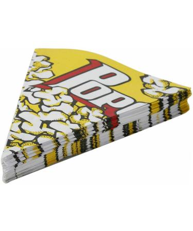 Healeved 500 Pcs Container Paper Popcorn Bags Popcorn Bucket Clear Cups Food Pouches Candy in Bulk Items Yellow Candy Paper Food Bag Bulk Food Containers for Food Gift Box Tight 16*16cmx5pcs As Shownx5pcs - Buy Online on GoSupps.com