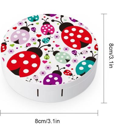 Colorful Ladybug Contact Lens Case Kit | Eye Care Holder with Tweezers & Solution Bottle for Travel & Home | Bagea-Ka - Buy Online on GoSupps.com