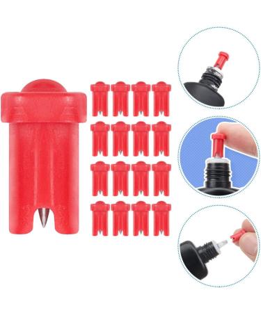 CLISPEED 100 pi ces Bouteille Colle pour Cils avec Aiguille Obstruction Rouge pour Remplacement de Bouchon de Colle Cils Pratique et Durable - Buy Online on GoSupps.com