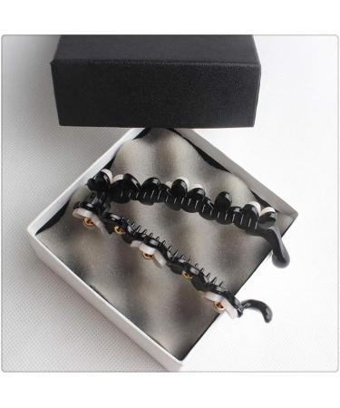 JIHUOO Banana Hair Clips 2 Pack Ponytail Holders for Women | Stylish & Durable Hair Accessories Ideal for All Hair Types - Buy Online on GoSupps.com