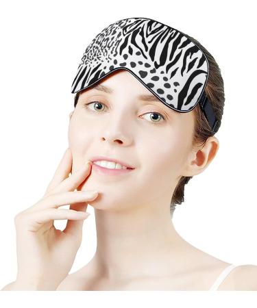Adjustable Animal Tiger Leopard Skin Sleep Mask for Women | Stylish Eye Shades with Elastic Strap - Buy Online on GoSupps.com
