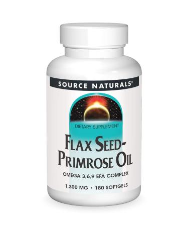 Source Naturals Flax Seed-Primrose Oil 1300 mg 180 Softgels