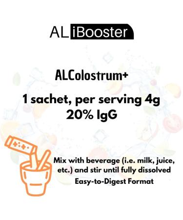 ALColostrum+ - Colostrum premium en poudre - 100% pur - Riche en IgG (20%) - Format de poche - 30 sachets de 4g 100% naturel - Buy Online on GoSupps.com