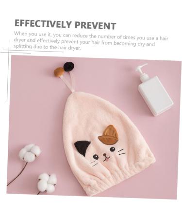 Ciieeo 10 Pcs Cat Dry Hair Cap Microfiber Hair Towel for Curly Hair Microfiber Washcloth Fast Drying Towel Hair Bands for Womens Hair Hair-drying Hat Bangs Princess Hat Coral Fleece As Shownx5pcs 33X27CMx5pcs - Buy Online on GoSupps.com