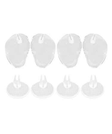 LIFKOME Gel Metatarsal Pads for Thong Sandals Flip-Flops 4 Pairs Forefoot Cushion Inserts Ball of Foot Grip Pads for Metatarsal Support Anti-Slip
