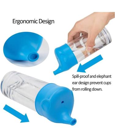 Scoolr Baby Sippy Cup Lids 3pcs: Elephant Spill Proof Silicone Sippy Lids for Kids - Blue, Green, Yellow - Buy Online on GoSupps.com