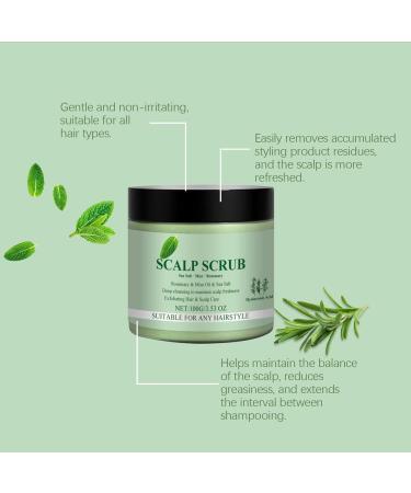 Rosemary Scalp Scrub Scalp Scrub Rosemary Scalp Exfoliator Scalp Exfoliator Hair Treatment Nourishing Hair Care With Scalp Massager - Buy Online on GoSupps.com