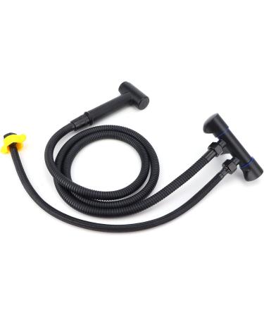 High Pressure Stainless Steel Toilet Sprayer G1/2 - Bidet Sprayer with 1 in 2 Out Angle Valve | Premium Bathroom Supplies - Buy Online on GoSupps.com