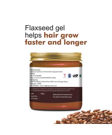 Organic Netra Pure Flaxseed Gel with Vitamin E | Nourish & Strengthen Hair & Skin | Anti-Aging & Safe for All Skin Types - 7.05 Oz - Buy Online on GoSupps.com
