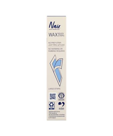 Nair Sensitive Ready Wax Strips 40 ct - Legs & Body | Fast & Easy Hair Removal - Buy Online on GoSupps.com