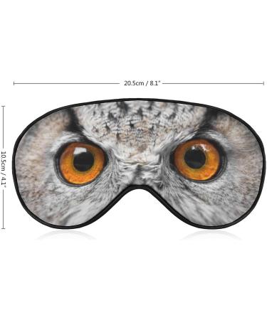 LynaRei Vintage Owl Eyes Sleep Mask - Adjustable Super-Smooth Soft Eye Cover for Travel and Nap | Halloween Owls Bird Blindfold for Men and Women - Buy Online on GoSupps.com