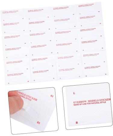 Angoily 72pcs Eyebrow Stickers Girls Suit Eyebrow Drawing Disposable Eyebrow Template Miss Make up Shaper - Buy Online on GoSupps.com